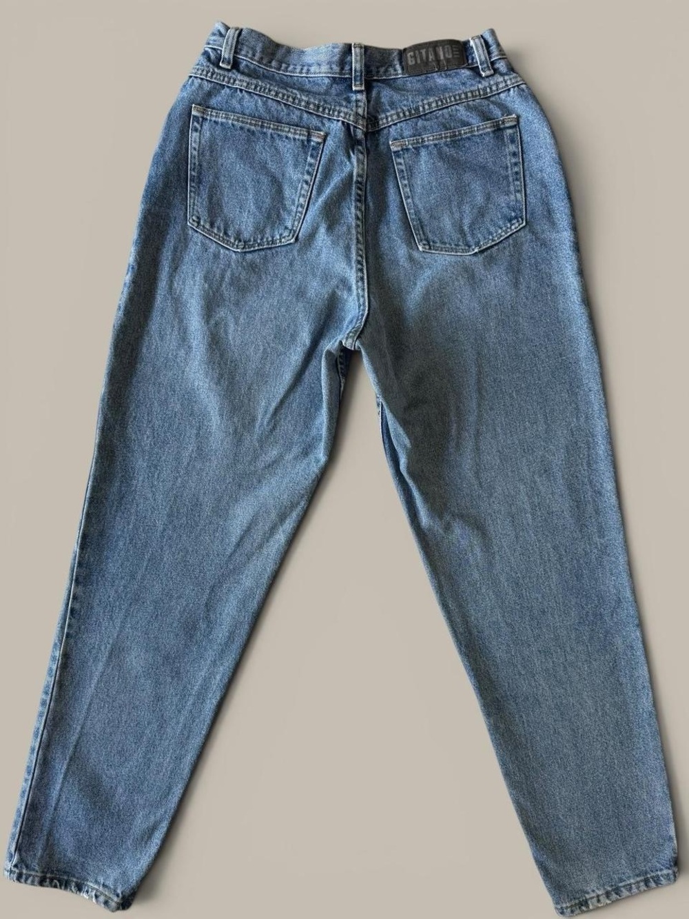 Vintage Gitano High Rise Tapered Mom Jeans 10P 80s 90s Grunge Denim Retro Blue - Picture 2 of 6